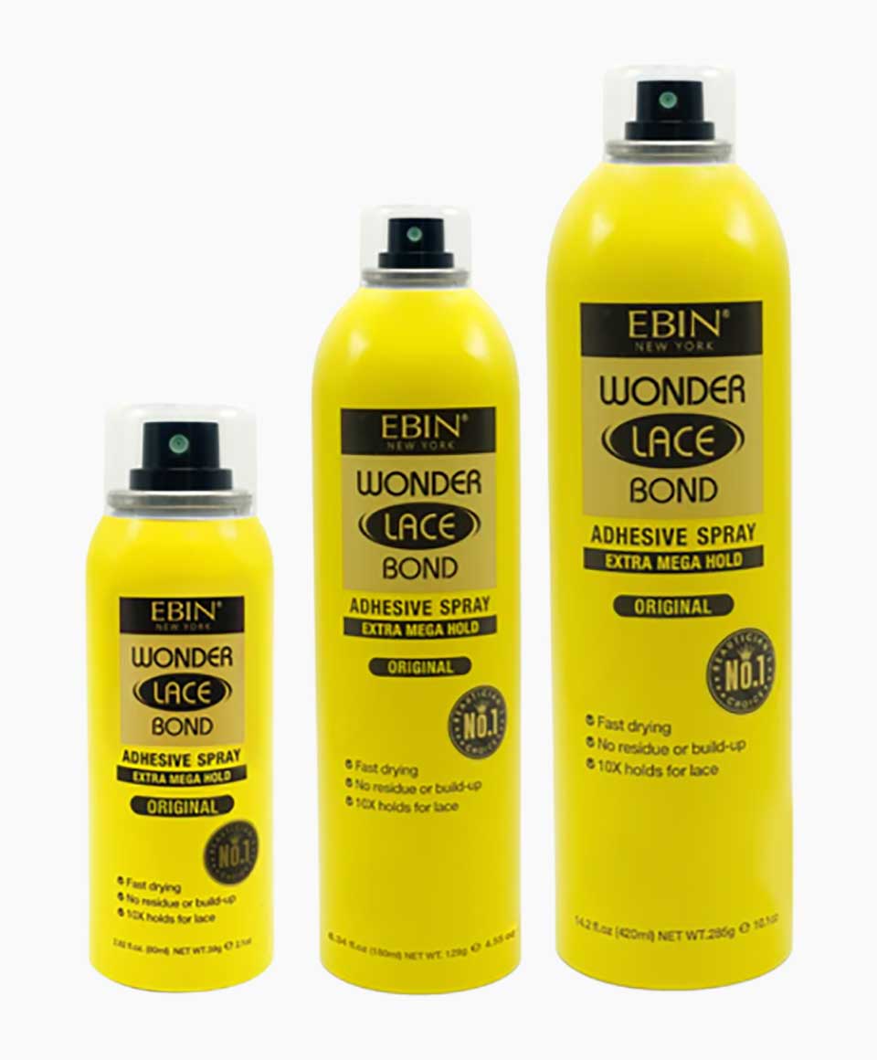 EBIN WONDER LACE BOND WIG ADHESIVE SPRAY EXTRA MEGA HOLD – BLM HAIR AND  BEAUTY